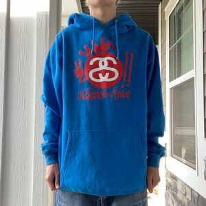 Stussy Men's Blue Hoodie